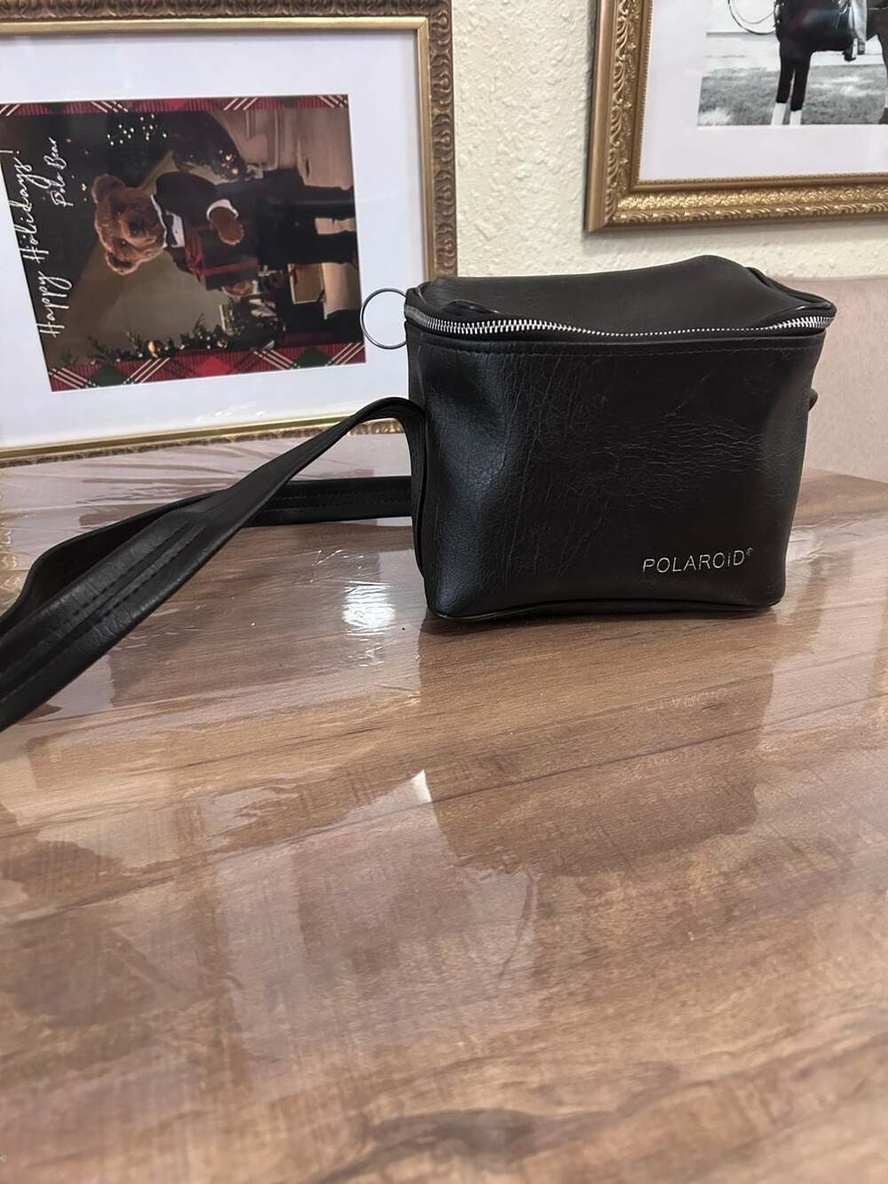 Vintage Polaroid Black Vinyl Instant Camera Bag Shoulder Case #188